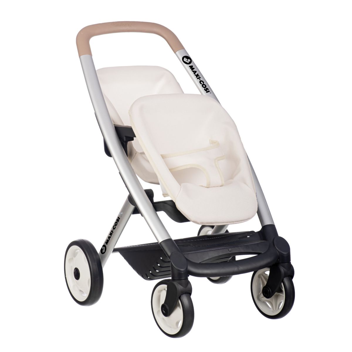 E-shop Smoby Športový kočík pre bábiky dvojčatá Maxi Cosi béžový