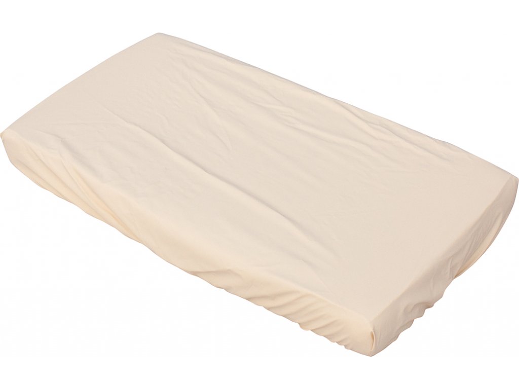 E-shop Prestieradlo nepriepustné pogumované - Scarlett ALGO 120x60x4 cm - béžová