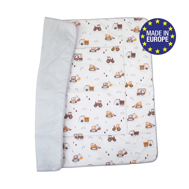 E-shop Bomimi HRACIE deka 120x120, bavlna, obojstranná, malý staviteľ
