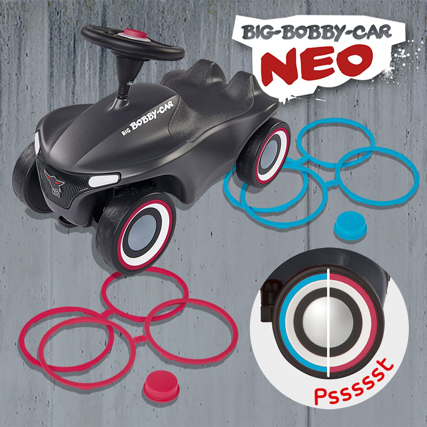 E-shop Auto odrážadlo BIG BOBBY CAR NEO anthrazit