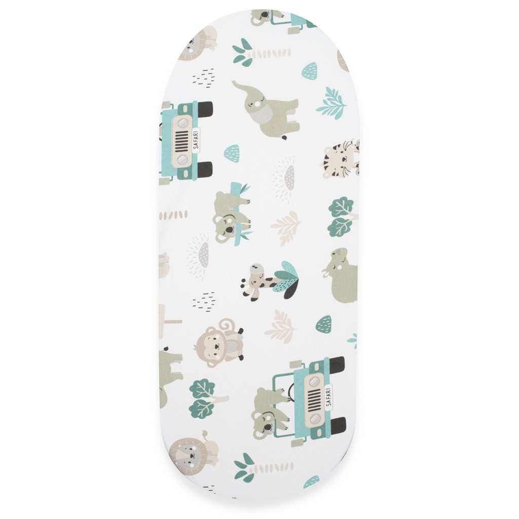 E-shop Bavlnené prestieradlo do kočíka New Baby Safari II 35x75 cm - 57787