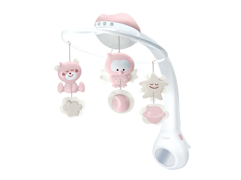 E-shop INFANTINO Hudobný kolotoč s projekciou 3v1 Dusty Pink