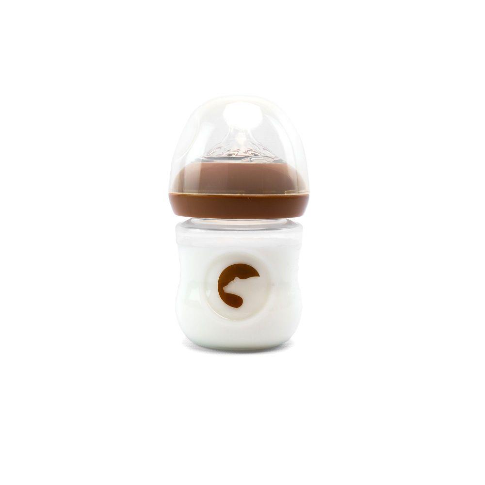E-shop Kidnort Dojčenská fľaštička Blabaer 125ml hnedá 0-3m