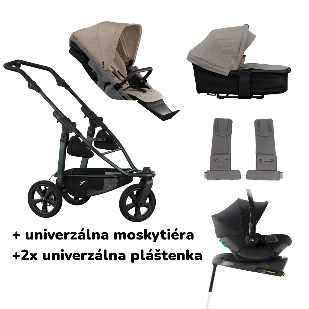 E-shop TFK výhodný set Mono3 Air chamber s Baby Safe Core + základňa, Sand