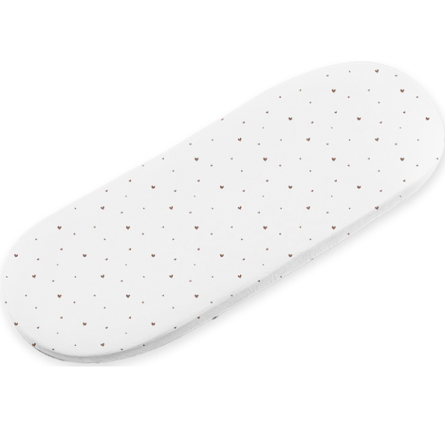 E-shop LevinFelin levin felin detská plachta smart bed maxi zo 100 % bavlny farba:mocha srdiečka