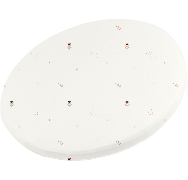 E-shop LevinFelin levin felin detská plachta smart bed mini zo 100 % bavlny farba:mocha kvietky