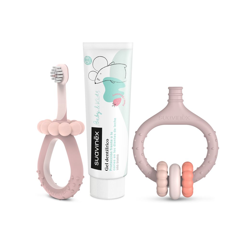 E-shop SUAVINEX | SADA pre ústnu hygienu - ružová
