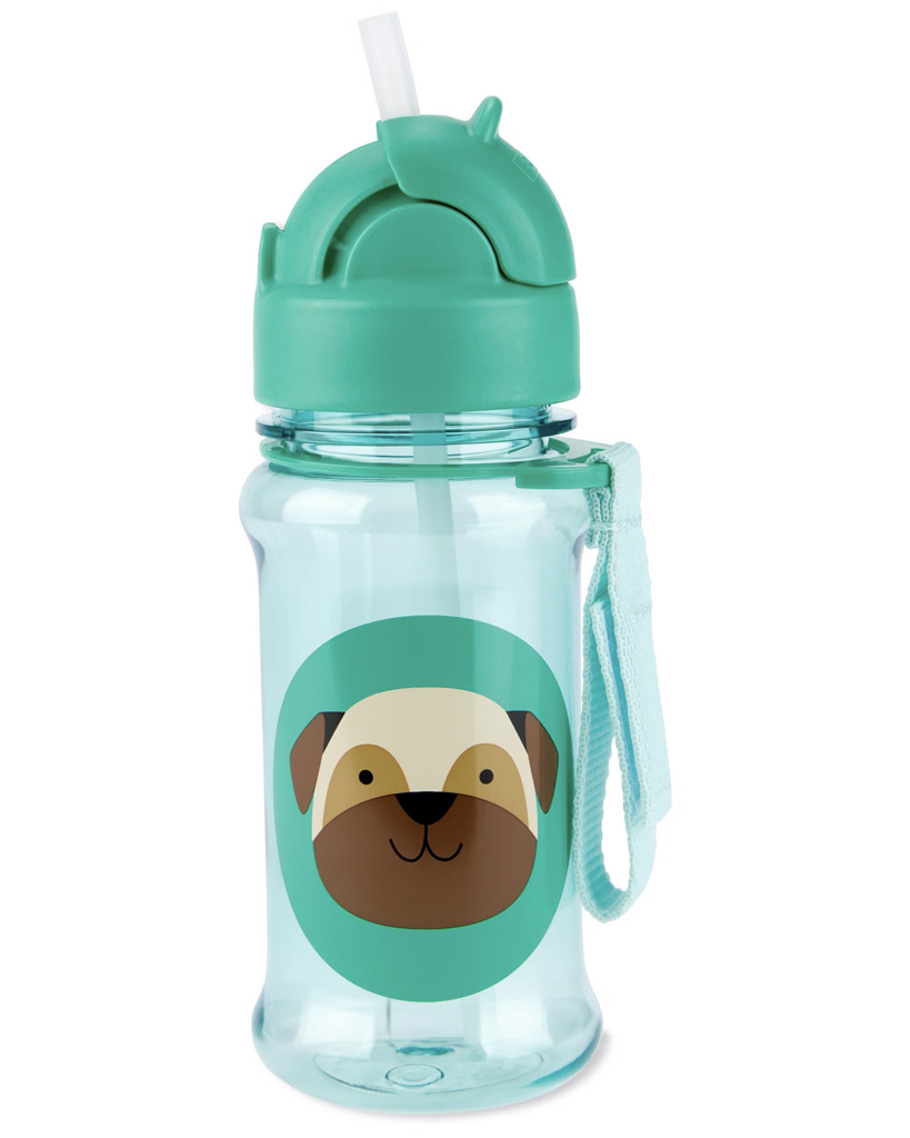 E-shop SKIPHOP SKIP HOP Zoo tritan Fľaša so slamkou 355ml Mopslík 12m+