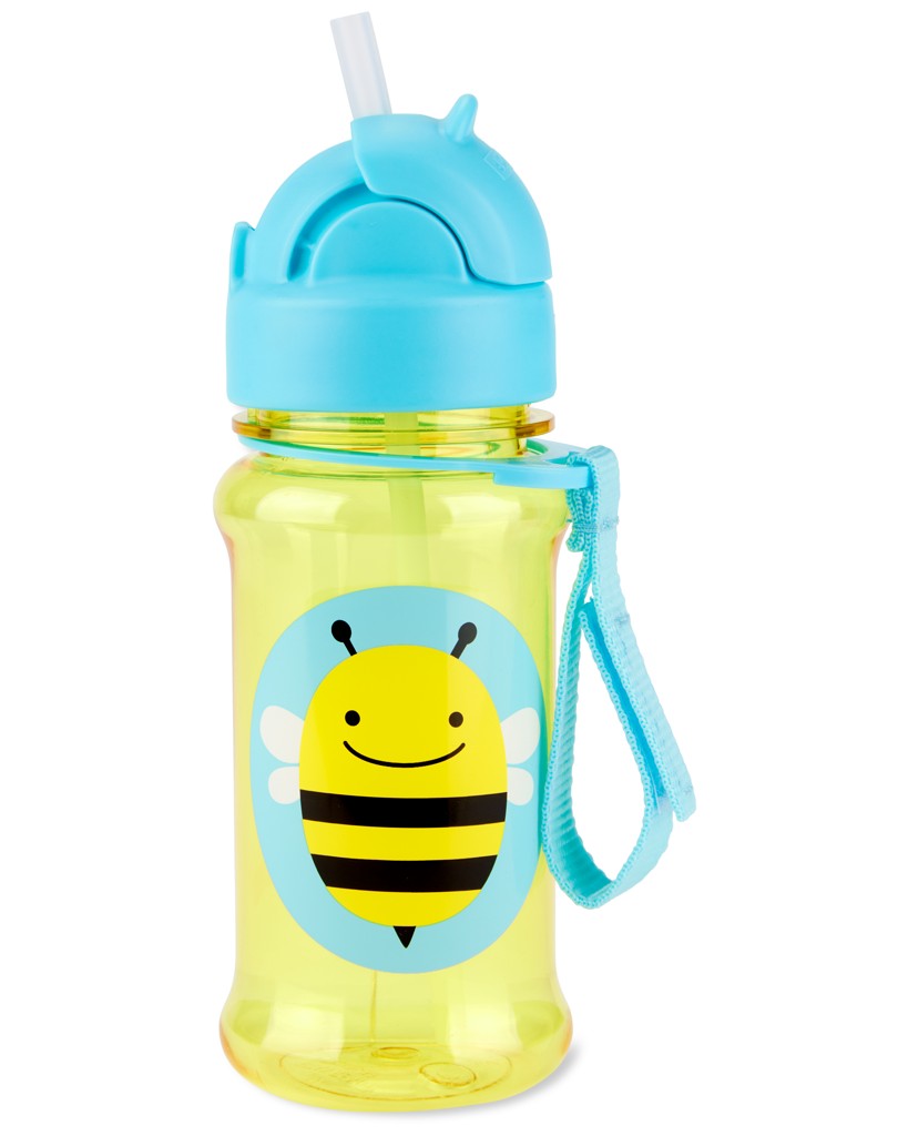 E-shop SKIPHOP SKIP HOP Zoo tritan Fľaša so slamkou 355ml Včielka 12m+