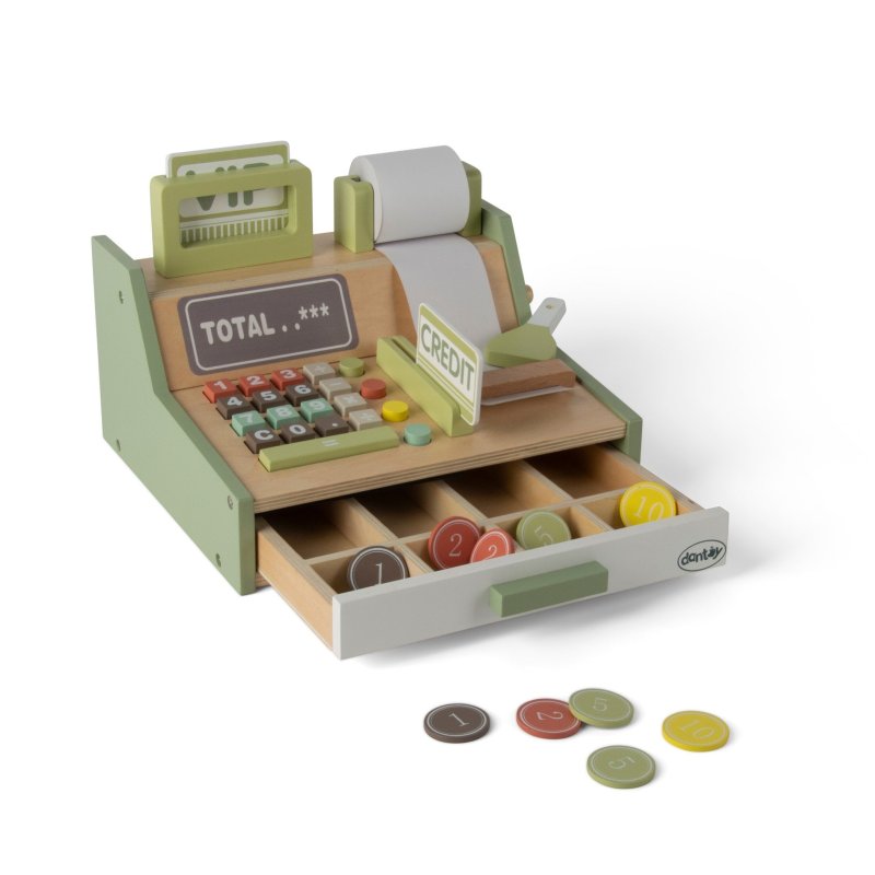 E-shop DANTOY Playful Wood drevená pokladňa 36m+