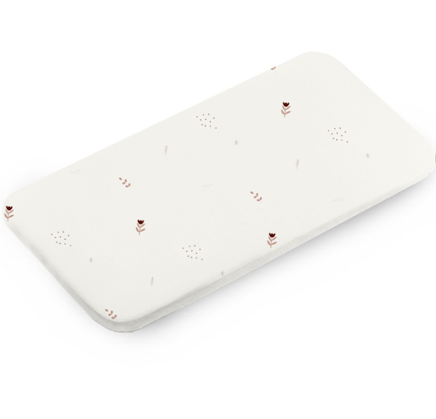 E-shop LevinFelin levin felin detská plachta 140×70 cm zo 100% bavlny farba:mocha kvietky