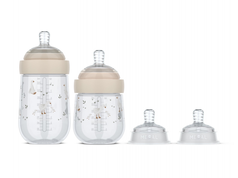 E-shop Little Dutch Dojčenské fľaše 165 ml + 240 ml + 2 cumlíky Husa