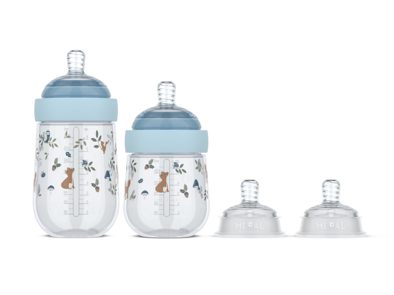 E-shop Little Dutch Dojčenské fľaše 165 ml + 240 ml + 2 cumlíky Forest Friends