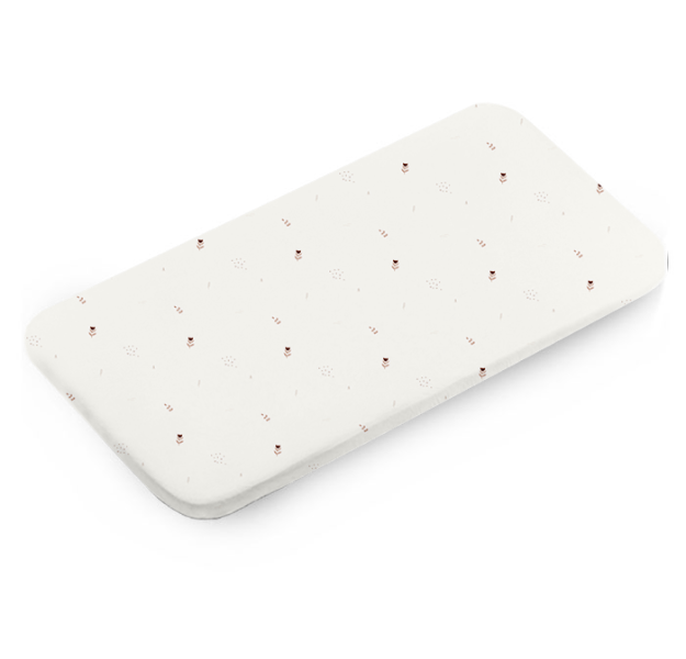 E-shop LevinFelin levin felin Detská plachta 200 × 90 cm zo 100 % bavlny farba:mocha kvietky