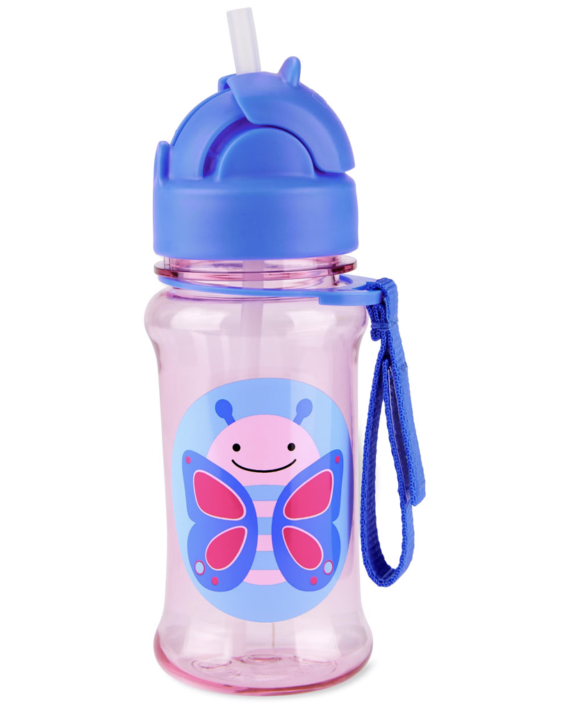 E-shop SKIPHOP SKIP HOP Zoo tritan Fľaša so slamkou 355ml Motýlik 12m+
