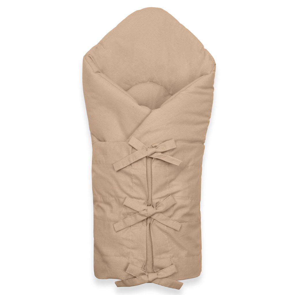 E-shop Klasická šnurovacia zavinovačka New Baby cappuccino - 58669