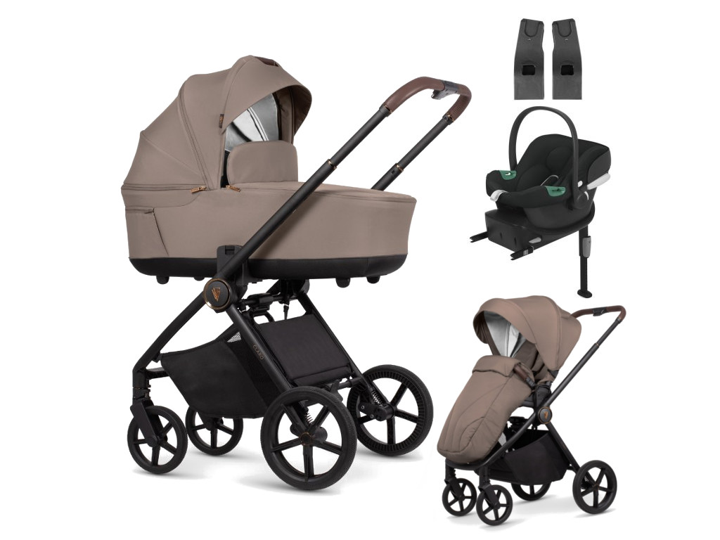 Venicci kočík CLARO 4v1 s Cybex Aton B2 + základňa, Almond