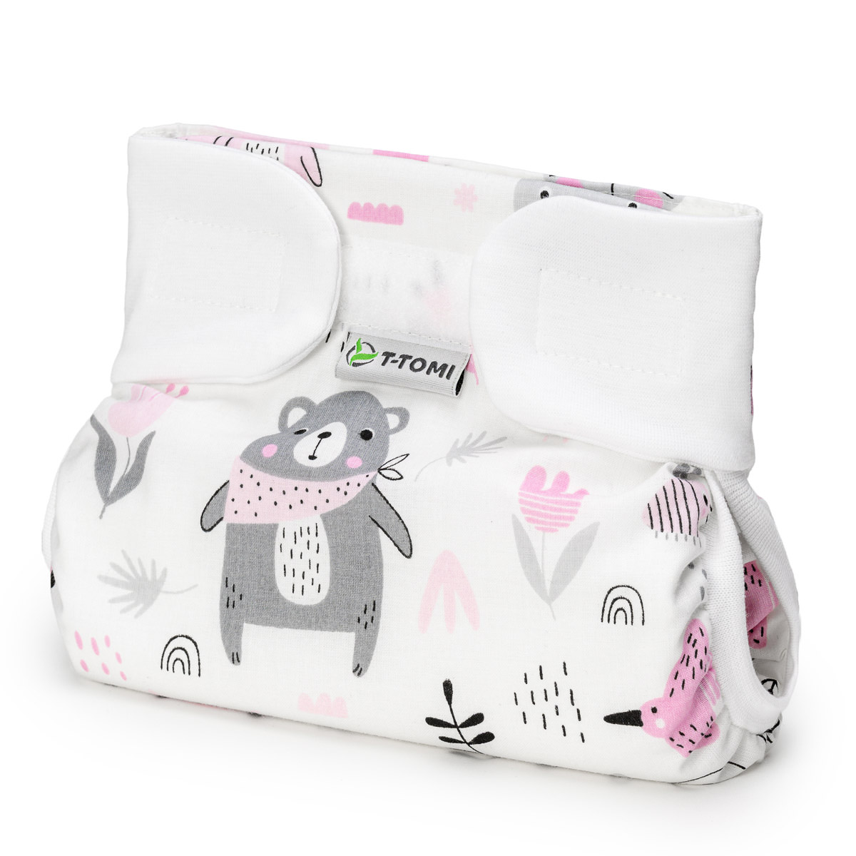 E-shop T-TOMI Ortopedické abdukčné nohavičky - suchý zips Pink bears (3-6kg)