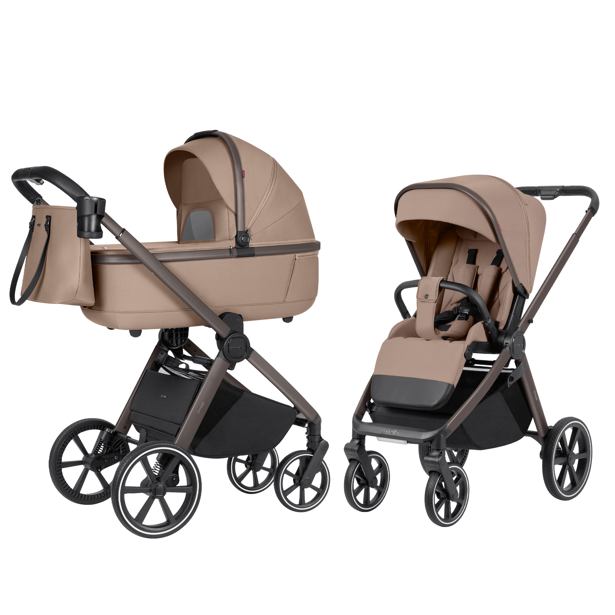 E-shop Carrello kočík 2v1 Omega CRL-6531, Paper Beige