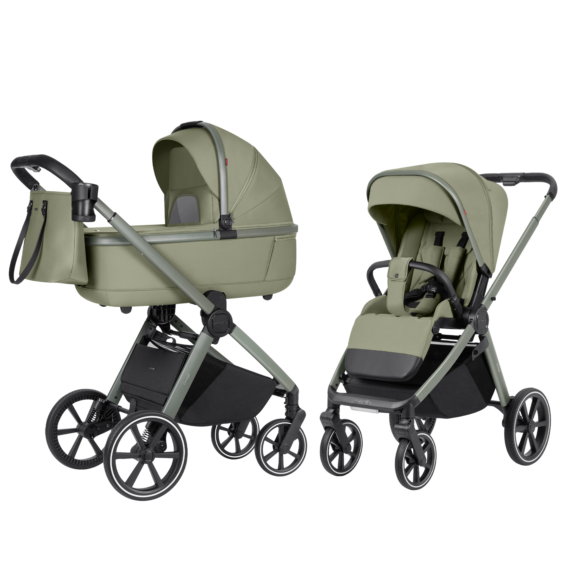 E-shop Carrello kočík 2v1 Omega CRL-6531, Tropical green