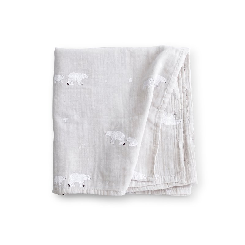E-shop bonjourbébé Mušelínová plienka 120x120cm Polaris Grey