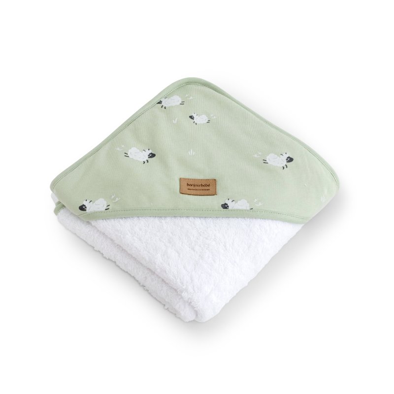 E-shop bonjourbébé Detská bavlnená osuška s kapucňou 100x100cm Funny Farm II.