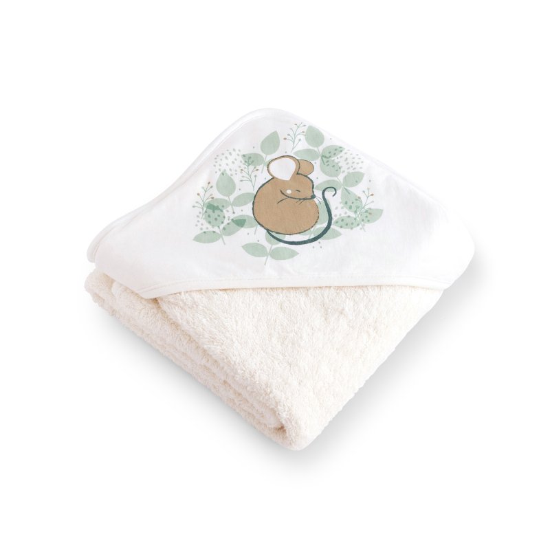 E-shop bonjourbébé Detská bavlnená osuška s kapucňou 100x100cm Spring Cottage I.