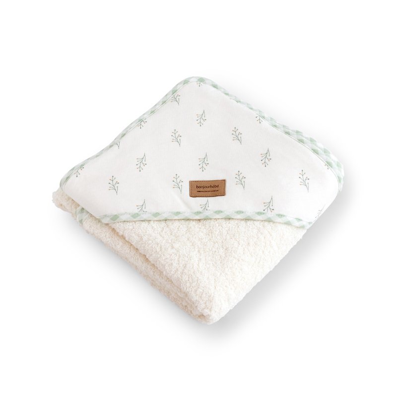 E-shop bonjourbébé Detská bavlnená osuška s kapucňou 100x100cm Spring Cottage II.