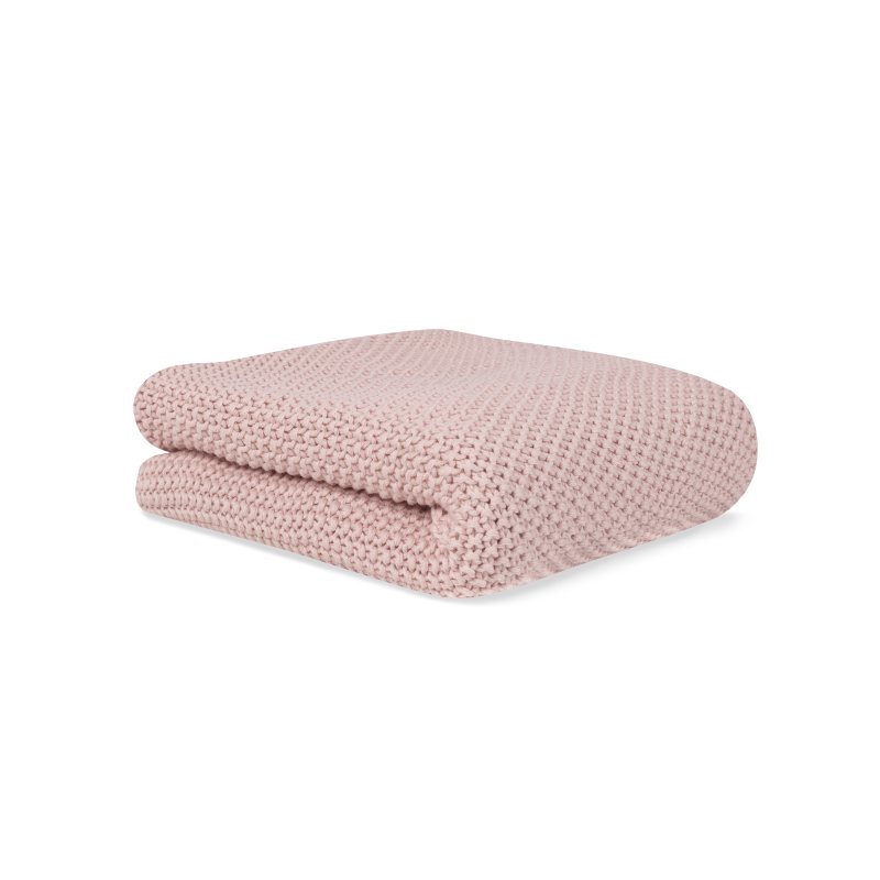 E-shop bonjourbébé Detská pletená deka z organickej bavlny Pink