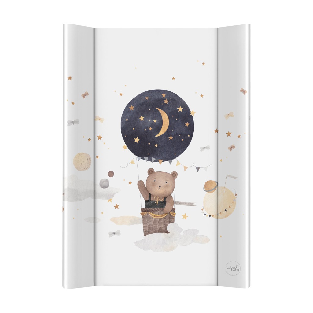 E-shop CEBA BABY Podložka prebaľovacia 2-hranná mäkká (50x70) Basic Cosmic Bear