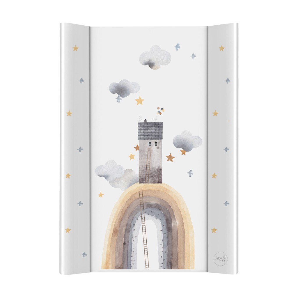 E-shop CEBA BABY Podložka prebaľovacia 2-hranná mäkká (50x70) Basic Rainbow Home