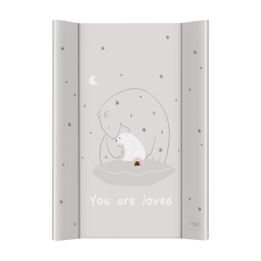 E-shop CEBA BABY Podložka prebaľovacia 2-hranná s pevnou doskou (50x70) Basic Polar Bears
