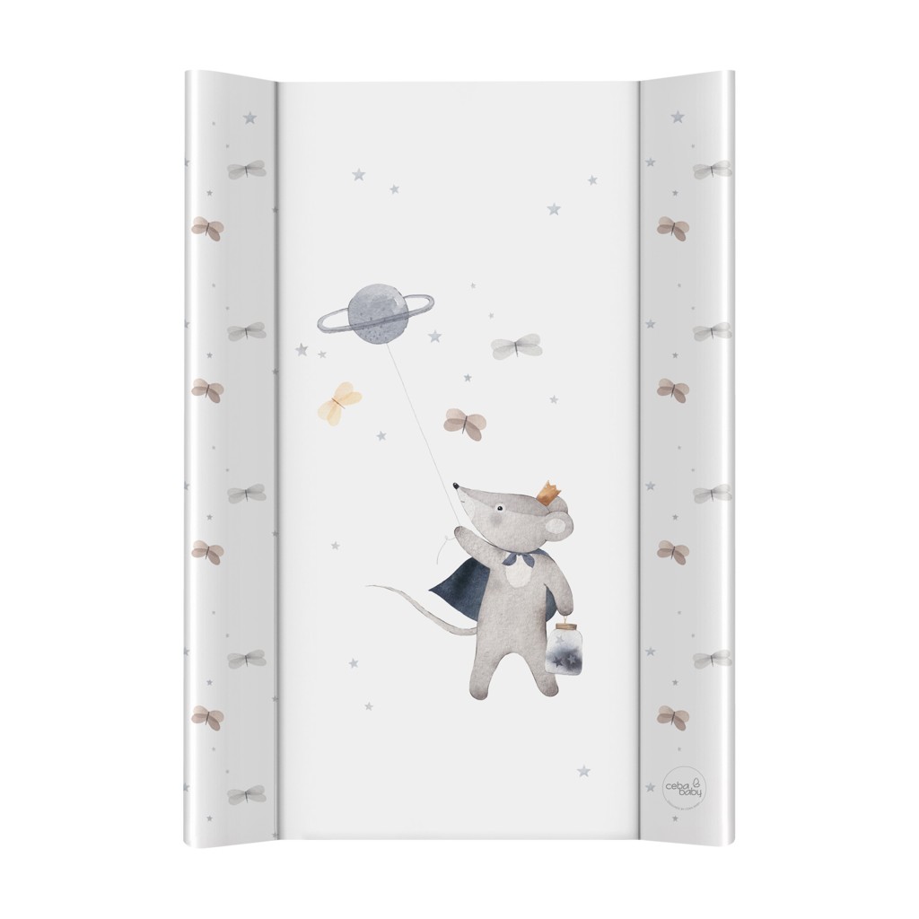 E-shop CEBA BABY Podložka prebaľovacia 2-hranná s pevnou doskou (50x70) Ultra Light Cosmic Mouse