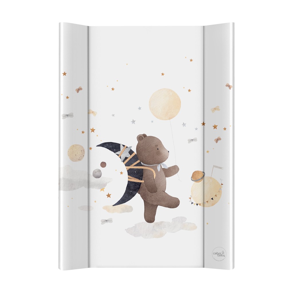 E-shop CEBA BABY Podložka prebaľovacia 2-hranná s pevnou doskou (50x70) Ultra Light Galactic Travel