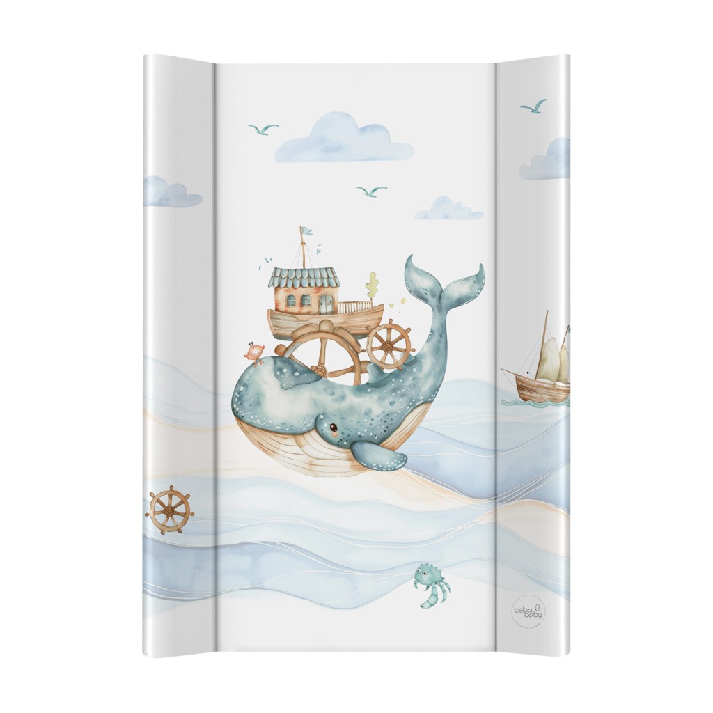 E-shop CEBA BABY Podložka prebaľovacia 2-hranná s pevnou doskou (50x70) Ultra Light Ocean Adventure