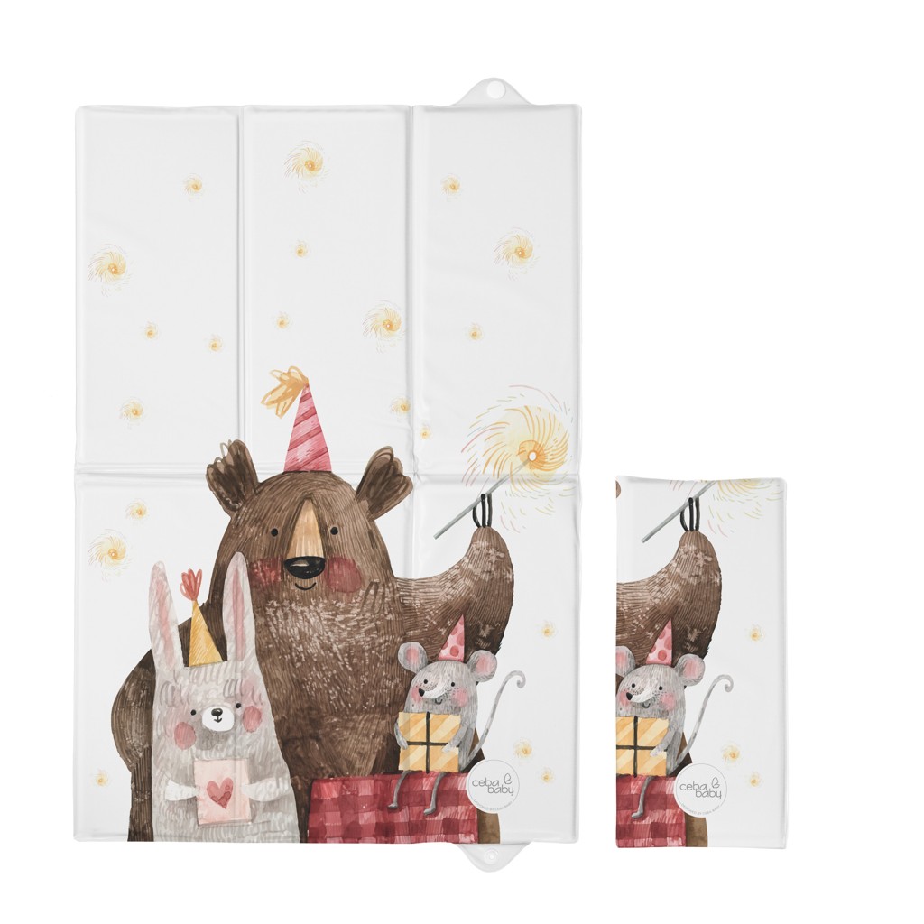 E-shop CEBA BABY Podložka prebaľovacia cestovná (60x40) Basic Celebration