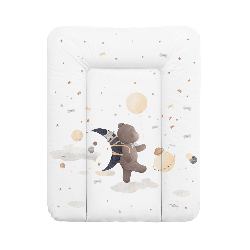 E-shop CEBA BABY Podložka prebaľovacia mäkká malá (50x70) Basic Galactic Travel