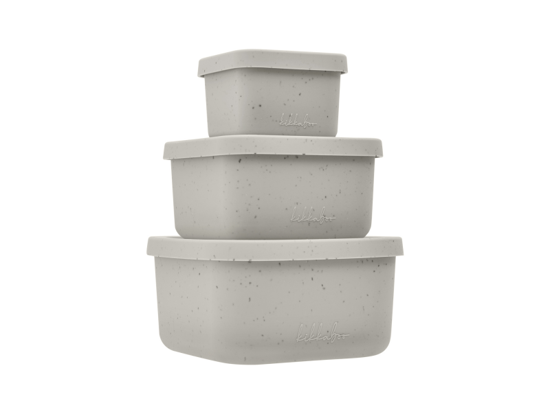E-shop KikkaBoo Sada boxov na desiatu 3 ks Platinum Silicone Sand