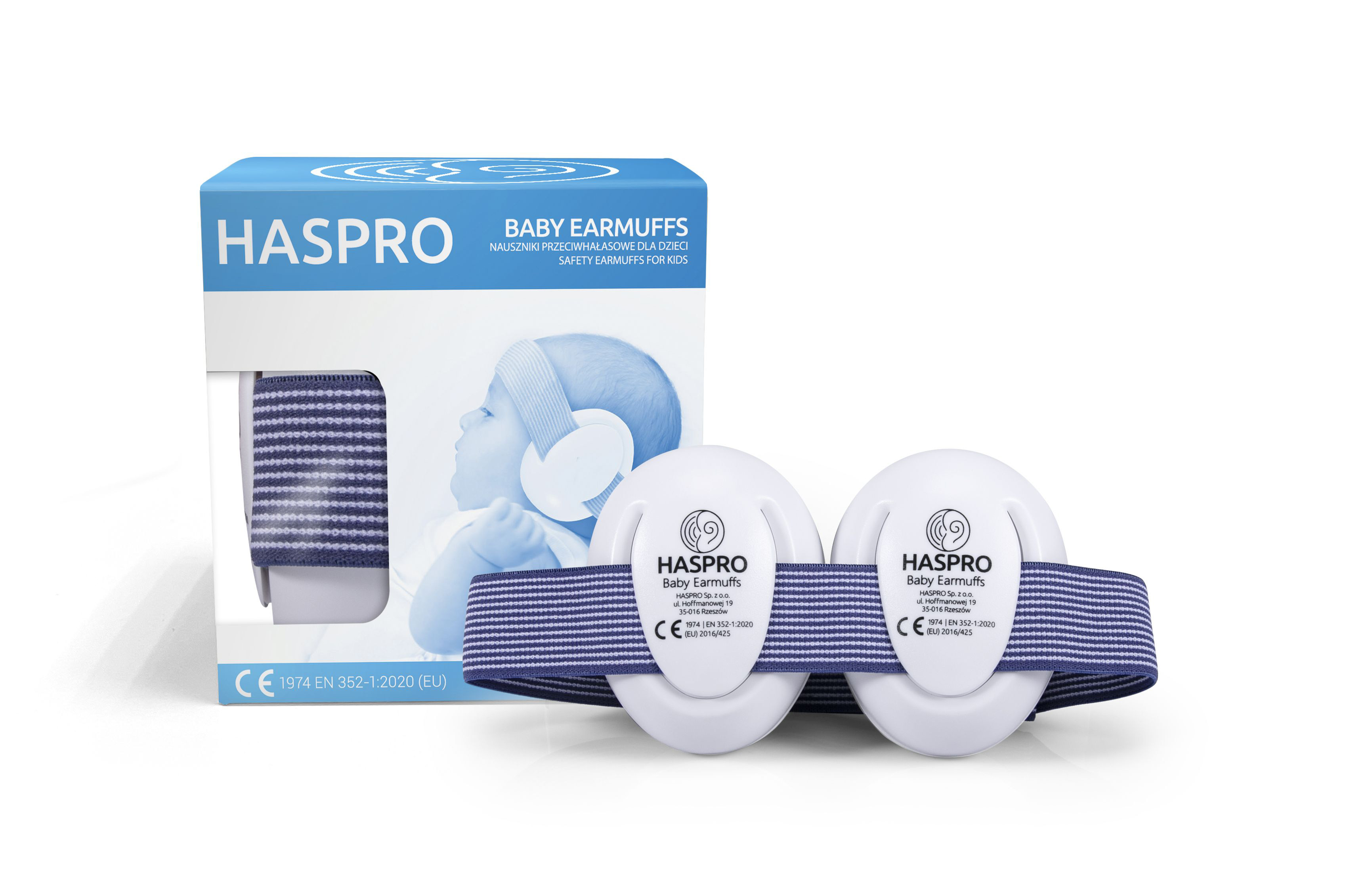 E-shop Haspro Hearing Protection BABY slúchadlá na uši, 0m+, modrá