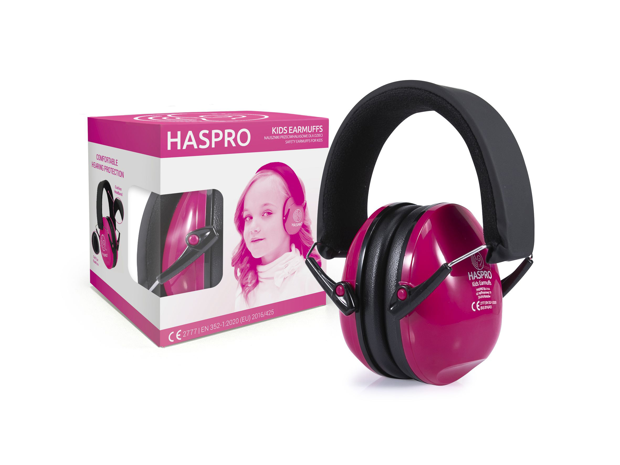 E-shop Haspro Hearing Protection KIDS slúchadlá na uši, růžová