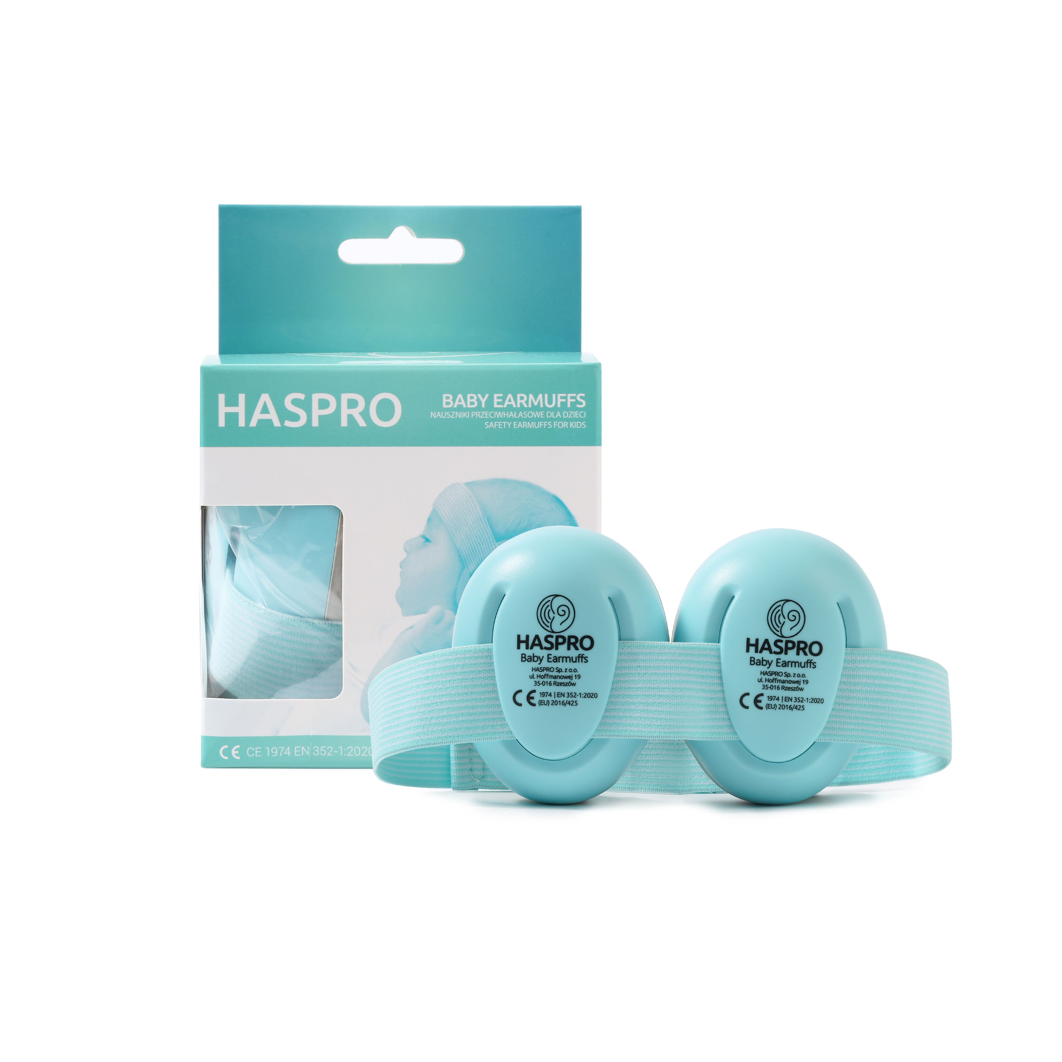 E-shop Haspro Hearing Protection BABY slúchadlá na uši, 0m+, mint