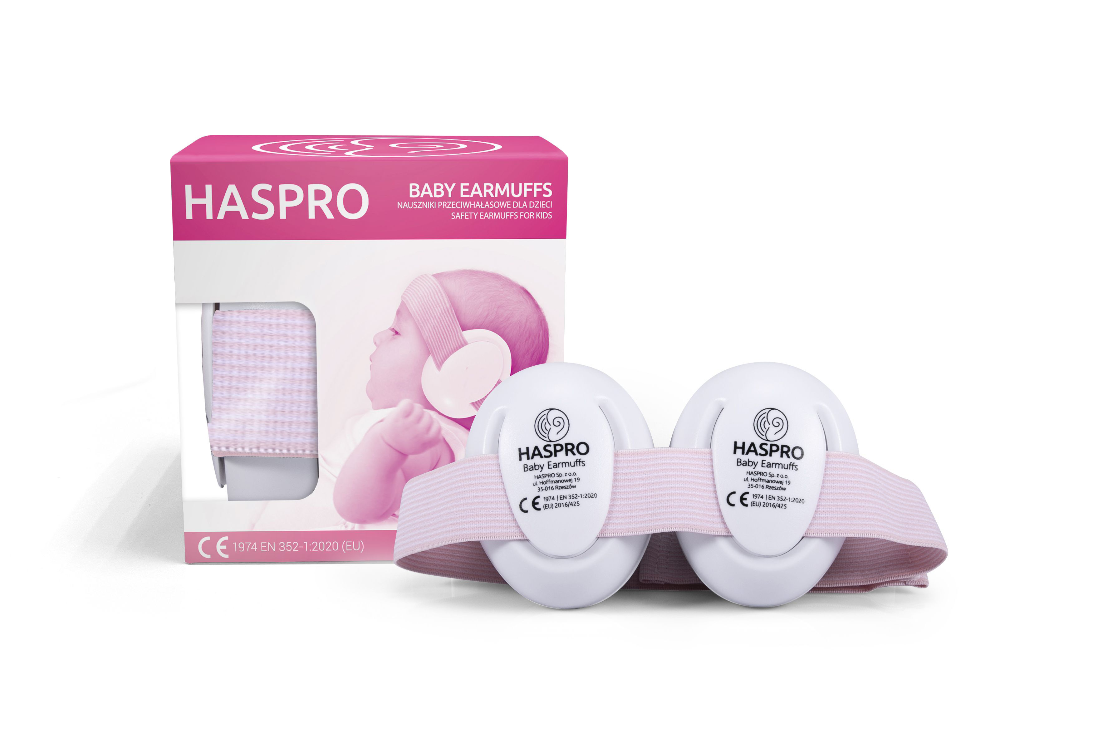 E-shop Haspro Hearing Protection BABY slúchadlá na uši, 0m+, růžová