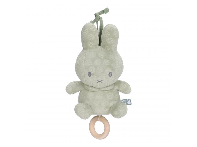 E-shop Little Dutch Hudobný králiček Miffy Green Flower