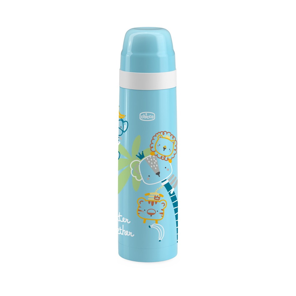 E-shop CHICCO Termoska modrá s obrázkami 500 ml