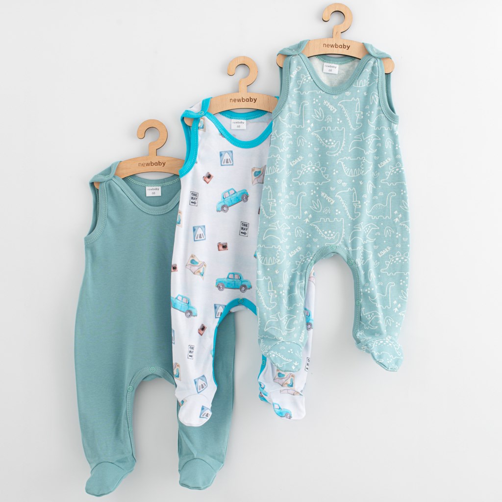 E-shop Dojčenské dupačky New Baby Classic II 3ks boy, 56 (0-3m) - 58553