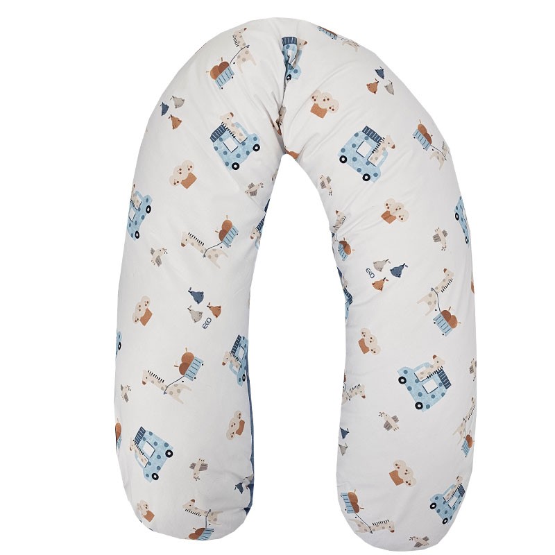E-shop EKO Vankúš na kojenie VELVET PO-27-GIRAFFE/BLUE