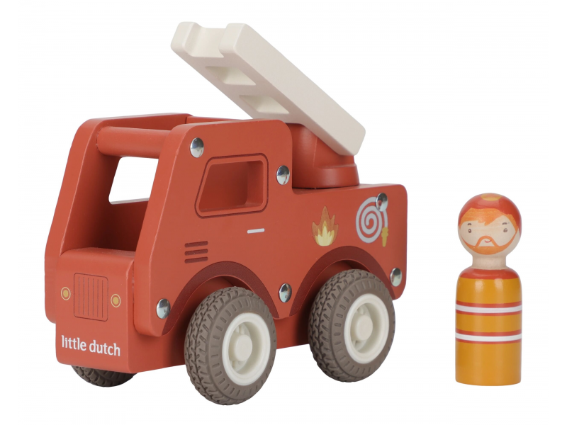 E-shop Little Dutch Hasičské auto drevené