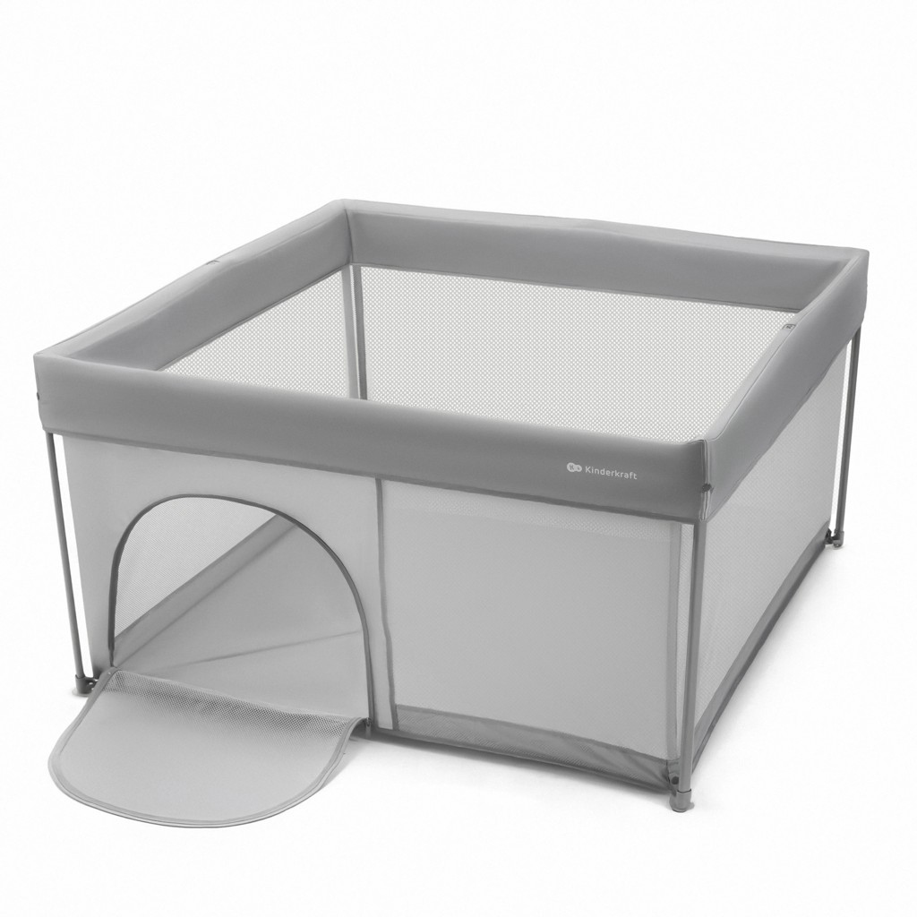 E-shop KINDERKRAFT Ohrádka pre deti skladacia Ziki Light Grey