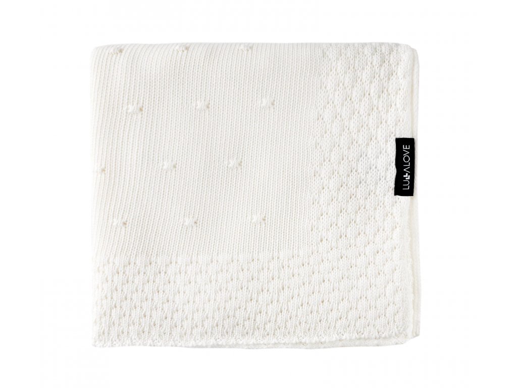 E-shop Lullalove Bambusová dečka 80x100cm Popcorn Kokosová