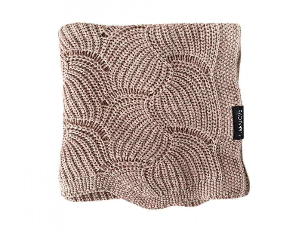 E-shop Lullalove Bambusová deka 80x100cm vzor mušličky farba:béžová